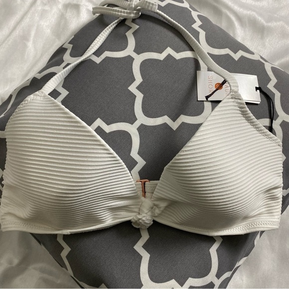 Shade & Shore Shimmery Bikini Top - Picture 1 of 9